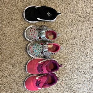 Toddler girl size 5 tennis shoes OBO